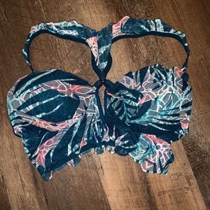 VS Pink Floral Lace “Date Push Up Bra”